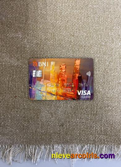 Indonesia bank Negara indonesia (BNI) visa classic card photolook